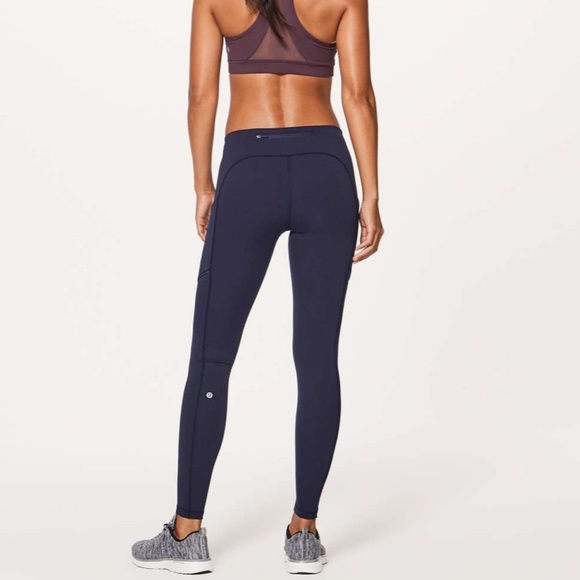 Lululemon Speed Up Tight, 28” size 6. Navy Blue - Picture 2 of 7